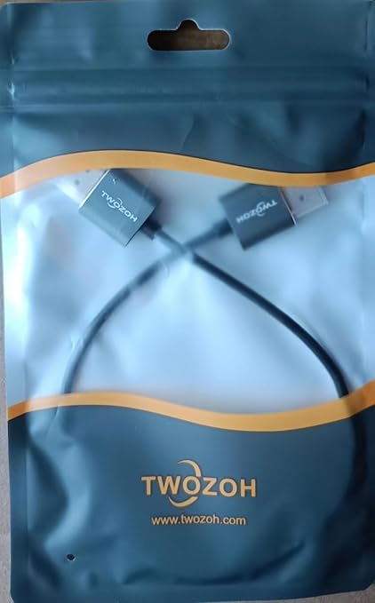 Twozoh Ultra-Thin HDMI to HDMI Cable 1FT, Hyper Slim HDMI 2.0 Cable, Extreme Flexible HDMI Cord Support 3D/4K@60Hz, 2160P, 1080P