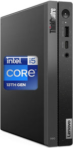Lenovo ThinkCentre 50q Gen 4 Business Mini Desktop, 13th Gen Intel Core i5-13420H, 32GB RAM, 1TB SSD, Display Port, Wired Keyboard & Mouse, Wi-Fi 6, Windows 11 Pro, Black