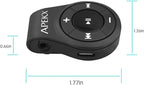 APEKX Clip Bluetooth Audio Adapter for Headphones, Headset, Speaker, Wireless Receiver with MIC for Hands-Released Call and Music