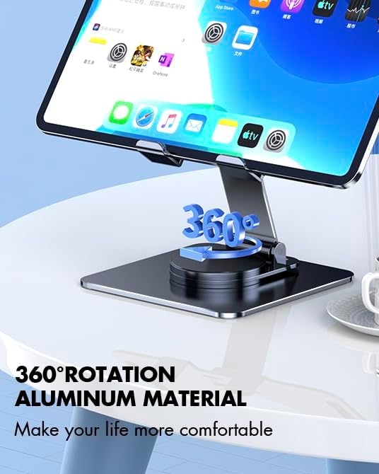 Magnetic Cooler for iPad,Tablet Cooler for ipad/Surface pro/Samsung Tab,Universal Radiator with Temperature Display for Mobile Gaming,Tiktok Live Streaming(Including Tablet Stand Holder)