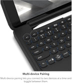 ZAGG Rugged Book Detachable Case and Magnetic-Hinged Keyboard for iPad Air 11" (M3)/ Air 11" (M2)/ iPad 10.9" (air 4th gen)/ 11" (1st & 2nd Gen), Bluetooth Pairing, Backlit Keyboard, Black