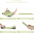 YSAGi Non-Slip Leather Desk Pad L Size, Waterproof Laptop Computer Desk Keyboard Mat, Table Protector Blotter Mat, Large Mouse Pad for Office/Work/Home/Decor(Matcha Green, 35.4" x 17")
