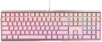 Cherry MX 3.0 S Wired Mechanical Gaming Keyboard. Aluminum Housing Built for Gamers w/MX Blue Switches. RGB Backlit Color Display Over 16m Colors. Pink