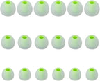 Earbud Tips Soft Silicone Earbuds Replacement Tips Fit for in-Ear Headphones(Inner Hole from 3.8mm - 4.2mm Earphones) 9 Pairs S/M/L,Transparent Green