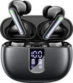 Ear Buds Wireless Earbuds - Bluetooth 5.3 Headphones (48H Playback) Built in Mic with LED Display Charging Case, IP7 Waterproof Earphone for iPhone Andriod Phones Laptop Sports Workout