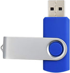 Aiibe 10 Pack 4GB 4G Flash Drive USB Flash Drive Thumb Drives USB 2.0 Memory Stick Wholesale/Lot/Bulk (4GB, 10 Pack, Blue)