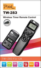 Pixel Remote Timer TW283-E3 LCD Multi-Function Shutter Remote Release Timer Controller Adapter Compatible with Canon EOS DSLR Pentax Contax Cameras