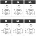 AZLA SednaEarfit XELASTEC 2 (SS) - Earbud Tips for Wireless Headphones - Noise Canceling Earbuds Replacement Tips - Eartips Compatible with Sony, Samsung, Beats, JLab, Skullcandy, Sennheiser