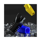 50 Pcs Cat5 Cat5E Cat6 Strain Relief Boot, RJ45 Plug Connector Cover Modular Network Plug Connector Cap Cable Connector Boots, Green