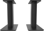 Kanto YU6 Powered Bookshelf Speakers with Bluetooth (Matte Black) with SP9 Desktop Stands (Black)