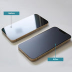 3-Pack Anti-Blue Light Matte Screen Protector For iPhone 13 Pro Max [Support Fingerprint Unlock] Anti-Glare, Anti-Fingerprint [Eye Protection] Bubble-Free Installation with Alignment Jig