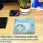 Mouse Pad, Gaming Mouse Pad, Non-Slip Rubber Base Mouse Mat with Designs for Laptop, Computer & Office, 9.5 x 7.9 x 0.12 inches (Marble 7)