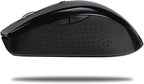 Adesso iMouse M20B - Wireless Ergonomic Optical Mouse, Black