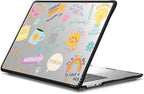 CASETiFY Impact MacBook Air 15" (M2-M4) Case [Cushioned Impact Corners/Scratch-Resistant/Anti-Slip Grip] - Keep Growing - Clear Black