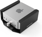 Mac mini M4 2024 Secure Mounting Bracket with Integrated Lock Head, Anti-Theft Steel Holder with Keyed Lock for Offices, Schools, and Public Spaces - Black