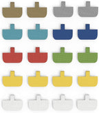 Cable Labels Large Size, XIAOXI Write On Cord Label, Wire Labels, Cable Tags and Wire Tags for Cable Management and Identification - 20 Pcs (Multi-Color)