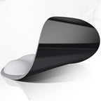 ITNRSIIET Ergonomic Mouse Pad, Cushioned Gel Wrist Rest, Non-Slip Base, Smooth Surface, Compatible with All Mice for Office & Gaming, Desk Accessory, 9.5 x 8.2 inch, Light Gray Accent