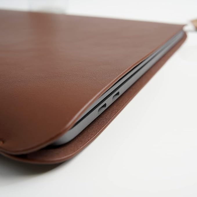 Laptop Sleeve 14 Inch Compatible with New 14 inch MacBook Pro A2992/2918 M3 A2442, A2779, Surface Laptop 13.5 Color Dark Brown