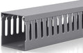 ZhiYo 3x3in Cable Raceway, 6.6FT(2xL3.2FT) Large Wire Tray, Cord Hider for Network Cable Management, Wire Covers for Cords Computer Under Desk, Cord Cover Wall Cable Hider Cable Cover, Gray