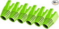 50 Pcs Cat7 Cat7A Cat8 Strain Relief Boot, RJ45 Plug Connector Cover Modular Network Plug Connector Cap Cable Connector Boots, FruitGreen