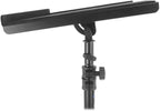 Rockville RLS68 Dual-Tray Laptop/Tablet Stand, Adjustable Height, Foldable, Portable, for DJs and Presenters