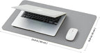 Cork Desk Mat - Small Dual-Sided Desk Pad for Office and Home - Desk Organization and Accessories - Ideal for Large Mouse Pad and Small Desk Mats on Top of Desks(Gray,23.6"x 13.8")