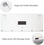 Granvela OUTEMU Brown Switches Mechanical Keyboard - 87-Key Tenkeyless | Rainbow LED Backlit | NKRO(N-Key Rollover) | Hot Swappable | Tenkeyless |Aluminium Panel -White