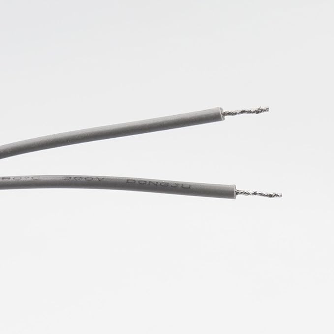 Magnetic Reed Switch Wired Surface Mount Normally Open/Closed NC/NO Contact Sensor Alarm Magnetic Door Switch with 3 Wires, Zinc Alloy Sliver, OC-55
