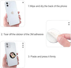 Bonoma Phone Ring Holder, 3 Pack Universal Finger Ring Stand Grip Kickstand Ring for All Smartphones (Butterfly B)