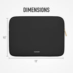 Vandel MacBook Air 13 inch Laptop Sleeve, Fits 13-13.3 inch Laptops: Neoprene MacBook Air & Pro Case, Chromebook, HP Soft Cover | Thin Computer Carrying Bag, Black Mac (M1 & M2) Pouch