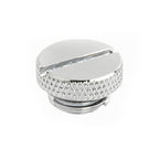 Dracaena 2 Pack G1/4" Thread, Thin Water Stop Plug Fitting with Coin Slot for Computer Water Cooling System, Durable Brass/Copper Material, Silver