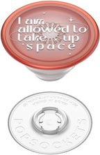 PopSockets Plant-Based Phone Grip with Expanding Kickstand, Adhesive Grip, Eco-Friendly, Cute PopSockets - Take Up Space Transluscent