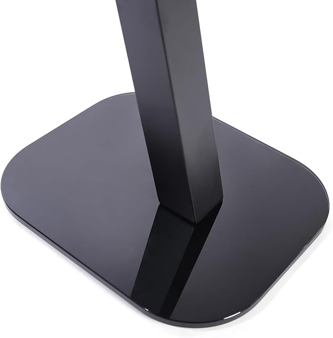 EXIMUS One Pair Fixed Height Universal Speaker Floor Stands - Black - 610 Series