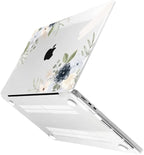 MEEgoodo Case for MacBook Air M4/M3/M2 13.6 inch 2025 2024 2022, Fit Model A3240 A3113 A2681, Compatible with MacBook Air 13 inch, Laptop Hard Shell Case with Keyboard Cover, Vintage Floral