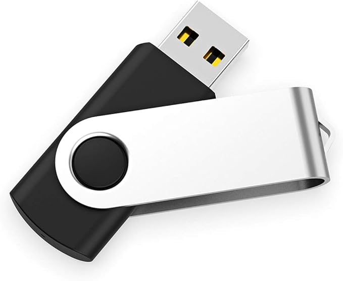 20 Pack 128MB Bulk USB 2.0 Flash Drives Small Capacity USB Thumb Drive Swivel Memory Stick JumpDrive [Not 128GB]