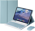 AnMengXinLing Keyboard Case for iPad 9th/8th/7th Generation with Mouse,Case for iPad9 iPad8 iPad7 10.2 inch with Pencil Holder and Deatachable Keyboard, Blue