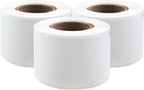 PUQU 30x50mm Direct Thermal Sticker Labels, Self-Adhesive All-Purpose Label Maker Tape, Compatible with AQ Series Label Printer, Refills Standard Laminated Office Labeling, 3 Rolls, 450 Labels