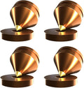 4Pcs Speaker Spikes Floor Protectors Shockproof Speaker Isolation Spikes with Base Pad for Speaker,Subwoofer,Amplifier,Turntable,Recorder CD DAC with 3m Adhesive (Gold)