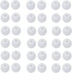36 Pieces Medium Earbud Tips Soft and Comfortable Ear Bud Replacement Pieces Silicone Fit Most in-Ear Headphones，Inner Hole 3.8mm -5.5mm，Medium Clear White Replacement Eartips