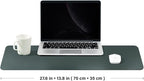 Cork Desk Mat - Dual-Sided Desk Pad for Office and Home - Desk Organization and Accessories - Ideal for Large Mouse Pad and Desk Mats on Top of Desks(Dark Green,27.6"x 13.8")