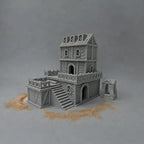 Paintable Tabletop Miniature Building Terrains Compatible with D&D and Alike RPG War Games - 18mm/28mm Scale Scenery with Medieval Gothic Architecture Style (18mm Scale)