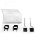 Silicone 500PCS 40A Clear Universal O-Ring Switch Dampeners Keycap Sealing Gasket Washer (Better Than Rubber) for Cherry MX Switch Keyboard and Mechanical Keyboard Keys Dampers