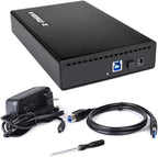 X-MEDIA XM-EN3251U3-BK 3.5-Inch USB 3.0 SATA Aluminum Hard Disk Drive HDD External Enclosure Case, Support 2.5/3.5-Inch SATA / SSD Hard Disk Drive