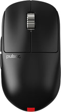 Pulsar Gaming Gears - X2H ES Wireless Gaming Mouse, Symmetrical, Optical Switch, OLED Display, Driverless, PAW3395 Sensor, 100H Battery, 4K dongle Included (Medium, Black)