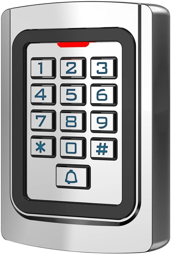 Door Access Control System 600lb Electric Magnetic Door Lock Kit Waterproof Keypad ID Card Smartphone Tuya App Remote Control
