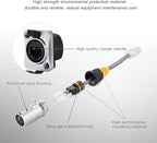 RJ45 Connector, Waterproof Metal Ethernet Cable Connector, Aviation Dual Port Circular Connector, Signal Panel Cat3e/5e 8P8C Connector for Home Network, Industrial Network, Stage Signal Connection