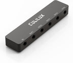 Cubilux Professional 5-Way 3.5mm AUX Splitter, Aluminum Case 5-Channel 1/8” Stereo Headphone Splitter, Multi-Port TRS Audio Share/Split Box/HUB for Speaker Earphones Laptop PC Smartphone Tablet