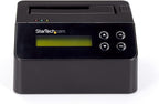 StarTech.com Single Bay Hard Drive Eraser, Standalone HDD/SSD Disk Wiper/Sanitizer, 4Kn, USB 3.0 to SATA III, 9 Erase Modes, LCD, RS232 Printer Port, Hardware Erasing Tool, TAA Compliant (SDOCK1EU3P2)