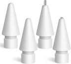 Upgraded Replacement Tips for Apple Pencil 2nd Generation/1st Gen/USB-C & Apple Pencil Pro - Metal Apple Pen Nibs Accessories for iPad Pro Pencil (4 Pack)