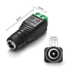 12V DC Sensitive Dimmer Switch for Led Light, Unique Female Male Led Dimmer Controller with 1 Female Power Jack Adapter, Brightness Adjustable for LED Strip Light, Neon Light, Neon Sign